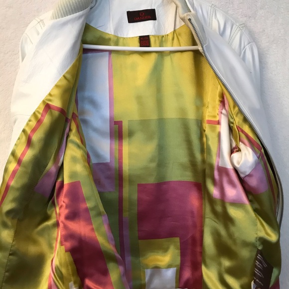 Danier Jackets & Blazers - Danier - White leather ladies jacket XL